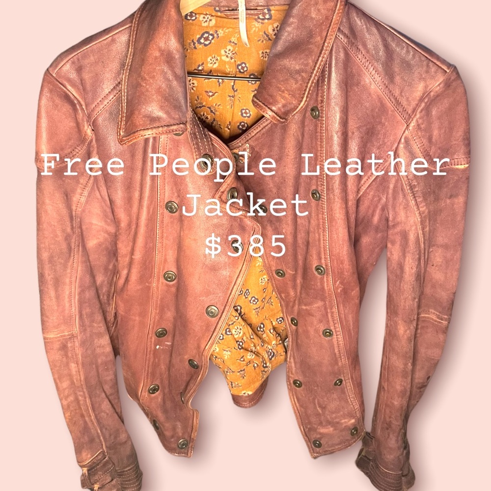 Free People Leather Jacket